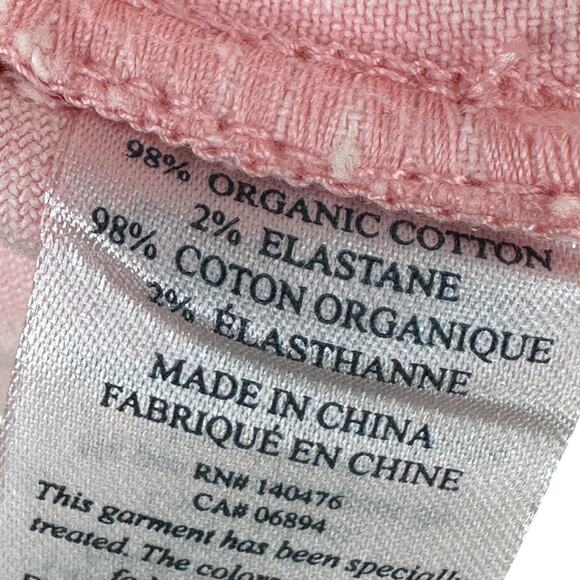 Faherty Sunwashed Overshirt Shacket Jacket Shirt Womens Small Pop Pink Organic - Picture 9 of 14